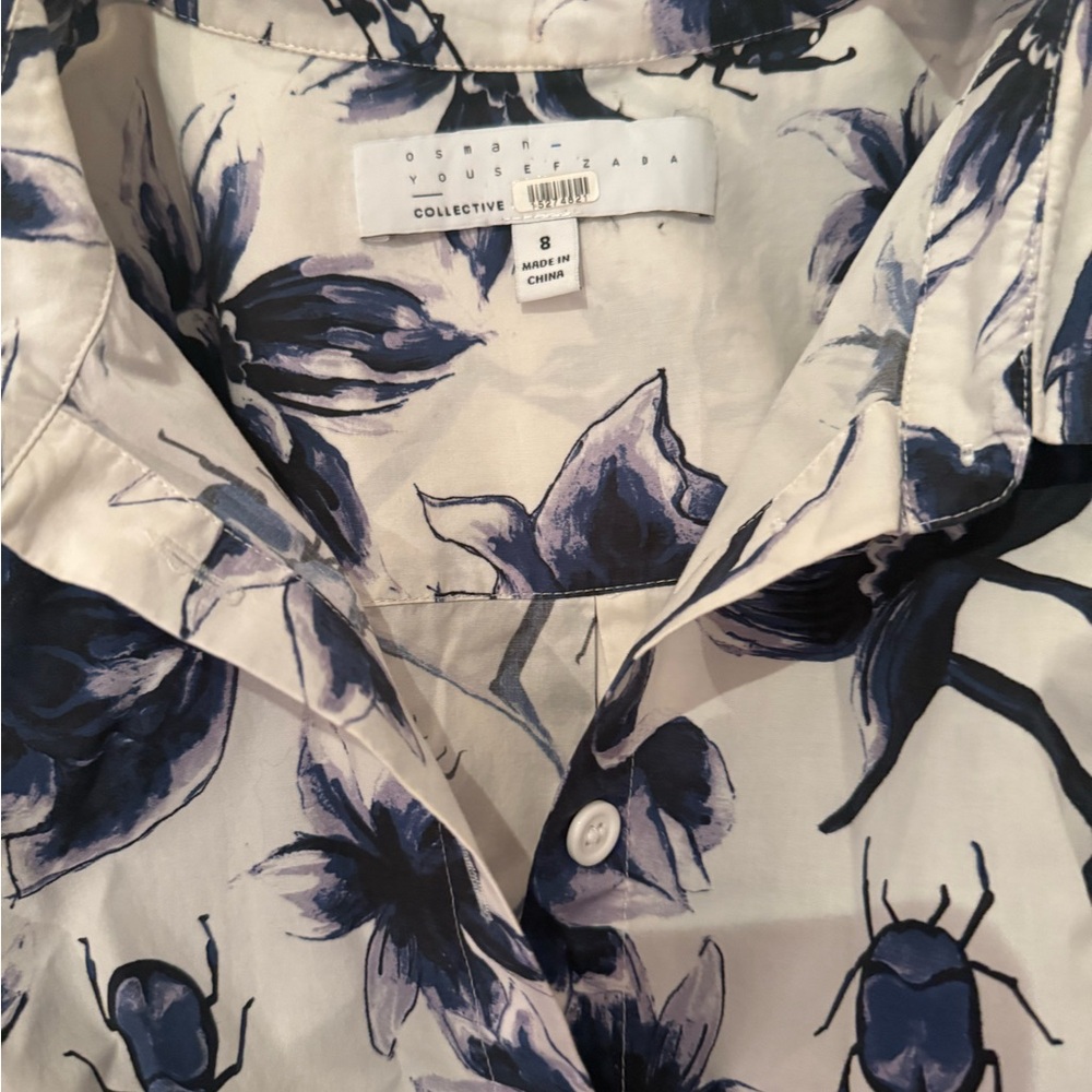 Floral Insect Print Shirt